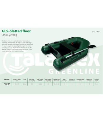 GREENLINE GLS 160 SUELO HINCHABLE
